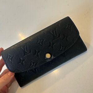 Louis Vuitton Black Embossed Wallet